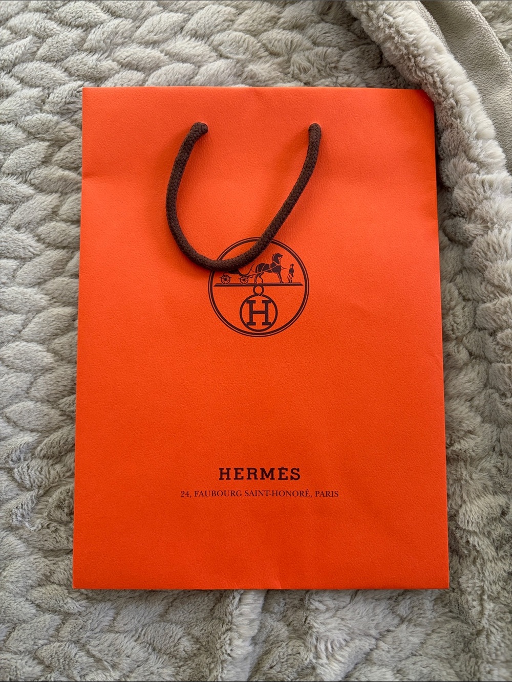 Authentic Hermes Shopping Bag 11 1/4 Long, 8 1/4 wide)